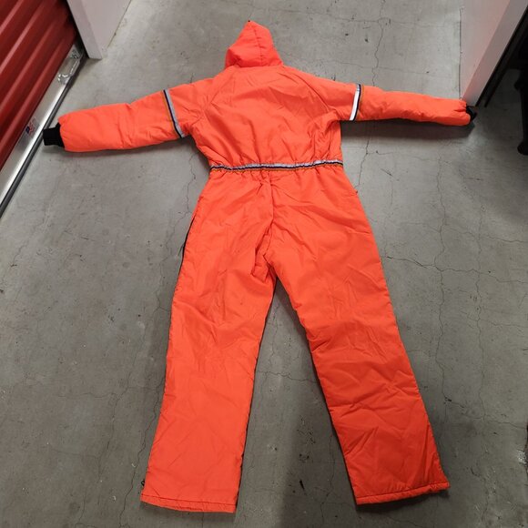 FEDEX Stan Herman Vintage Insulated Hooded Coveralls Orange Union Made XL - Picture 10 of 16